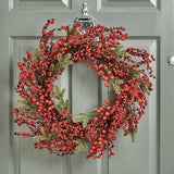 Premier Christmas 50cm Traditional Red Berry Rattan Decorative Door Wreath - Retail ABC - Branded Goods - Discount Prices