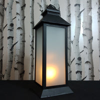 ""Casual 39cm Light Up Tall Fire Effect Lantern Room Light"" Unbranded