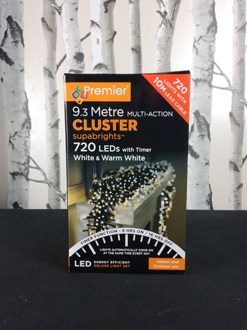 720M-A LED Clusters Timer, Premier Deluxe Light Set Indoor / Outdoor Usable Premier
