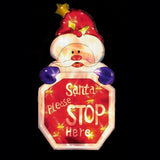 Premier Christmas Themed Santa Please Stop Here Window Silhouette 45cm x 25cm - Retail ABC - Branded Goods - Discount Prices