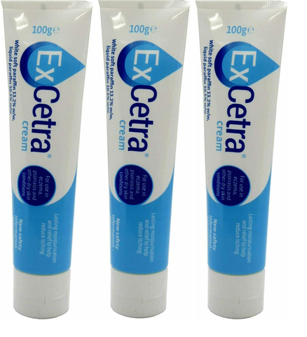 3 x Emollient Runny Cream Wash, Bath, Shower for Eczema & Psoriasis 100g ExCetra Epimax: ExCetra Cream