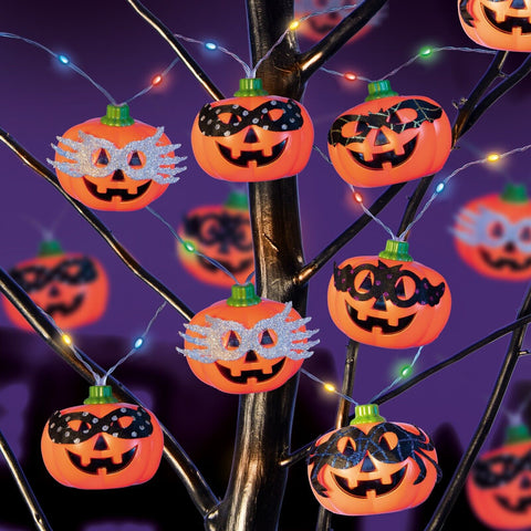 Halloween String Lights Pumpkin Lamp Light Up Indoor Outdoor Garden Party Decor Premier
