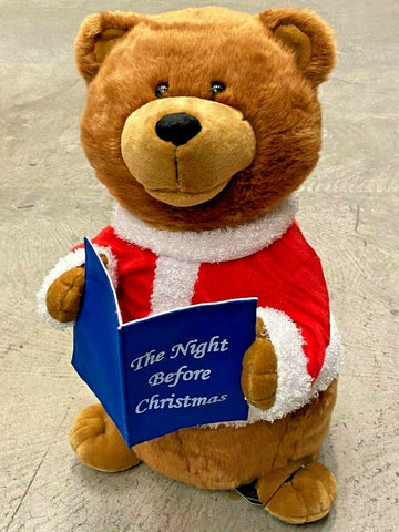 Premier 60cm Animated Story Telling The Night Before Christmas Plush Bear - Retail ABC - Branded Goods - Discount Prices