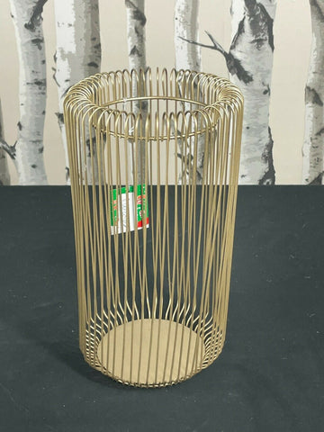 Gold Metal Wire Pillar Candle Holder Centerpiece Flower Wedding Room Home Decor Home Decor