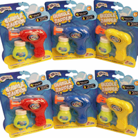 3 x Bubble Gun Zapper Shooter with free bubble solution Unbranded