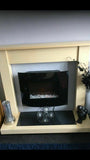 Houston Wooden Pine Veneer Fire Surround with Reversible Hearth Black/Cream - Retail ABC - Branded Goods - Discount Prices