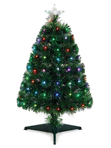 Premier 80cm LED Colour-Morphing Low Voltage Fibre Optic Indoor Christmas Tree Premier