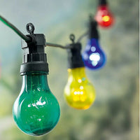 20 Festoon Bulb Multi-Coloured LED LowVoltage Indoor Outdoor Garden Party Lights Garden Lights