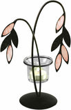 2 x Metal Leaf Candle Holder Decoration Indoor and Outdoor Garden or Home Unbranded