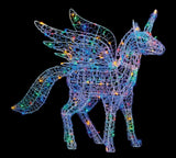 1m Lit Soft Acrylic Pegasus with 200 Multi-colour LEDs Decoration Unicorn Horse - Retail ABC - Branded Goods - Discount Prices