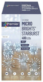 Micro Brights Starburst Multi-Action LEDs Timer Xmas Ice White Pin Wire Lights - Retail ABC - Branded Goods - Discount Prices