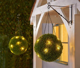 Artificial battery operated timer LED Topiary Ball 28cm with warm white LEDs The outdoor living company