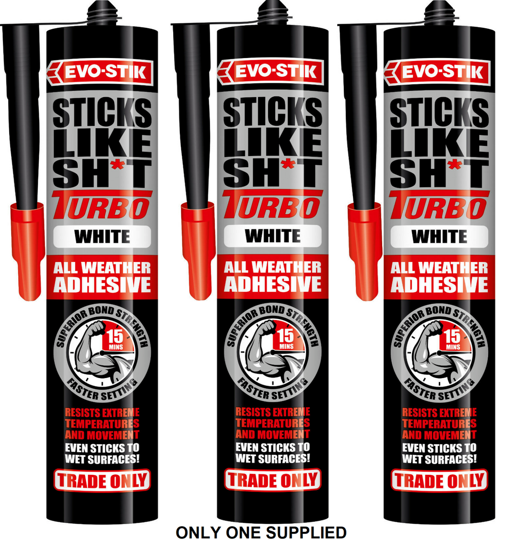 BOSTIK EVOSTIK STICKS LIKE SH*T TURBO ALL WEATHER ADHESIVE 15 MINUTE