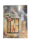 Premier LED Light Up Christmas Canvas Battery 30cm x 40cm Lantern With Berries - Retail ABC - Branded Goods - Discount Prices