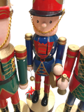 Premier 3 Pack of Wooden Soldier Christmas Decoration Characters Nutcrackers - Retail ABC - Branded Goods - Discount Prices