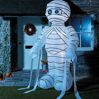 DAMAGED HUGE! 8ft 2.4m Self Inflatable Lit Mummy Halloween Outdoor Garden Party - Retail ABC - Branded Goods - Discount Prices