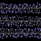 288 LED UltraBrights Multi-Action Christmas Garland Silver Wire Lights - WHITE Premier