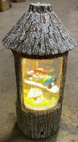 Premier DAMAGED Adorable Mushroom Gnome LED Light Up Snow Globe Decoration Premier