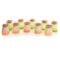 10 x LED Frosted Jar Battery Garden Fairy String Lights Wedding Party GloBrite