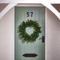 Plain Green Christmas Door Wreath Decoration - Ready to Decorate - 50cm Premier