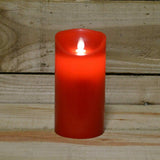 Premier 18cm Battery Operated (3 x AA) Dancing Flame Candle with Timer in Red - Retail ABC - Branded Goods - Discount Prices