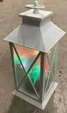 Premier Battery Op Colour Changing Star LED White Lantern Christmas Decoration Premier