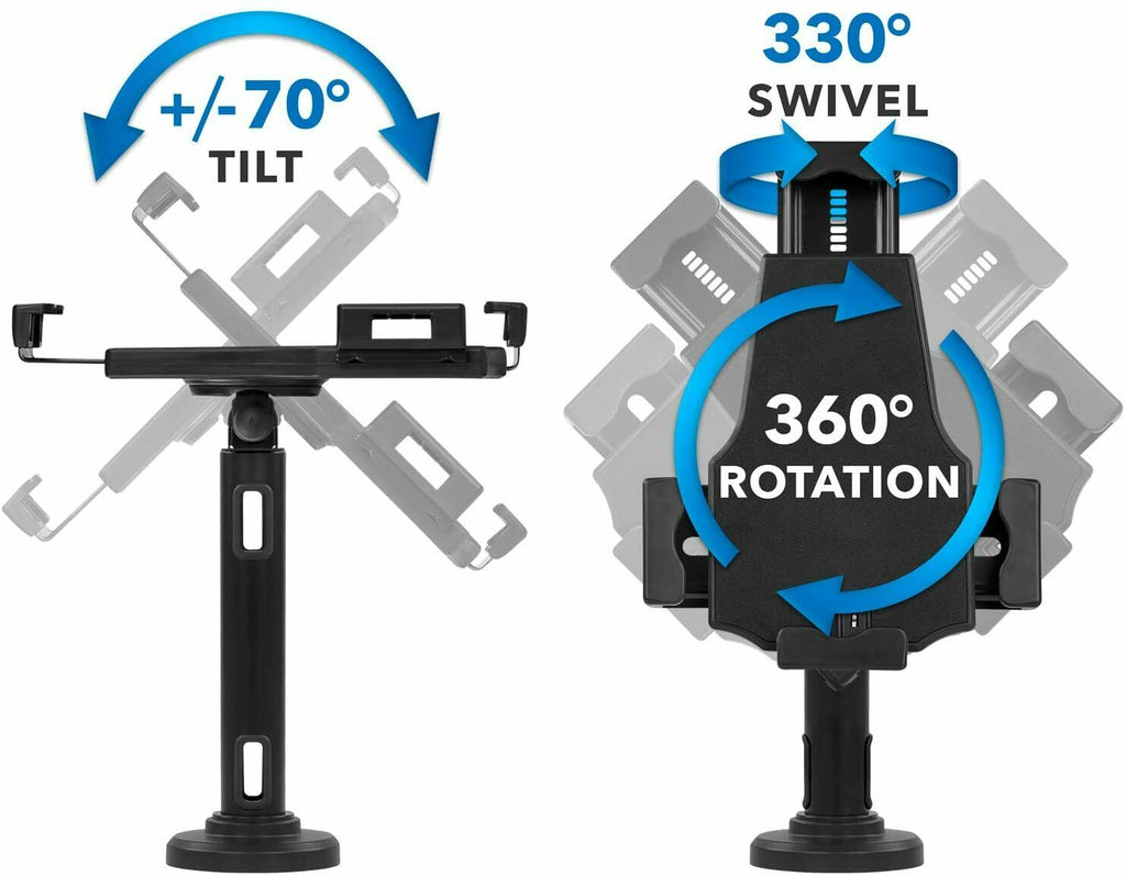 Lockable Secure iPad Tablet DESK MOUNT Stand Secure Counter Holder or