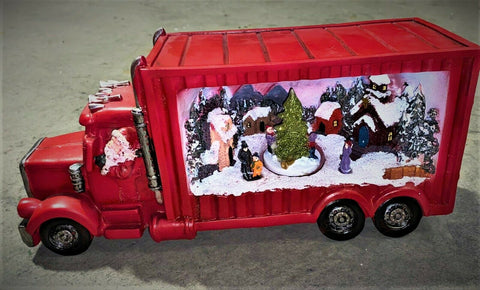 Premier Christmas 33cm Red Santa Winter Wonderland Truck Ornament Decoration - Retail ABC - Branded Goods - Discount Prices