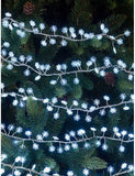 Festive 240 LED Mains Operated Snowflake Dewdrop Cluster Lights Festive