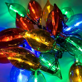 40 Large Flame Lights 80 Multi-coloured LEDs Indoor Outdoor 7.8m Christmas Party - Retail ABC - Branded Goods - Discount Prices