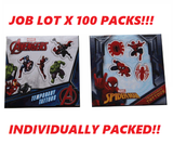 JOB LOT MARKET Childrens Temporary Tattoos Kids Party Bag Fillers Stickers Unbranded