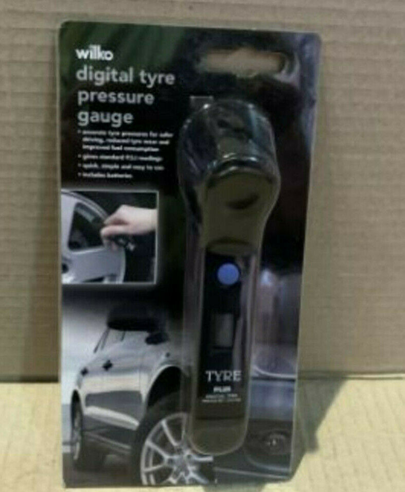 WILKO DIGITAL CAR VAN BIKE TYRE PRESSURE GAUGE FOR TYRE BIKE CAR CYCLE