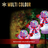 3 Pack Christmas Multicolour Disco Snowman Christmas Weather Pathway LED Lights Branded