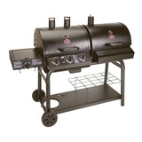 Char-Griller Duo Gas and Charcoal Barbecue with Side Burner Char-Griller