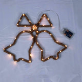33 LED Battery Operated Hemp Rope Bells Party Xmas Home Christmas Decorations - Retail ABC - Branded Goods - Discount Prices