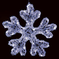 Premier 47cm Soft Acrylic Snowflake With 80 White LEDs Premier