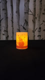 ""10 Centimeter Bauble Cream Flickering Christmas Candles"" Unbranded