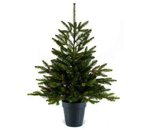 Premier Natural Pine 90cm 2ft 11½ins Green Christmas Tree Decoration In Pot - Retail ABC - Branded Goods - Discount Prices