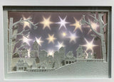 Premier 30cm Snowy Village Lit Musical Christmas Carol Diorama Light Up Box - Retail ABC - Branded Goods - Discount Prices
