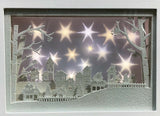 Premier 30cm Snowy Village Lit Musical Christmas Carol Diorama Light Up Box - Retail ABC - Branded Goods - Discount Prices