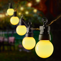 20 Flashing Indoor Outdoor Festoon Party Lights Warm White LED 5.7m Garden Premier